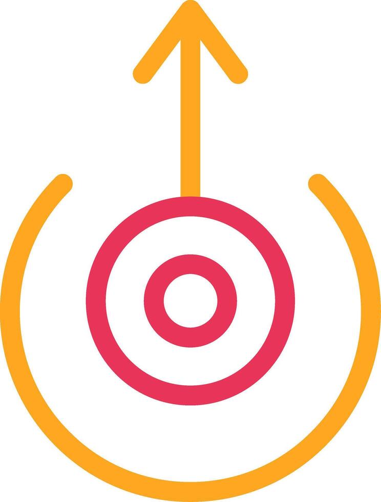 Up Arrow red and yellow design vector