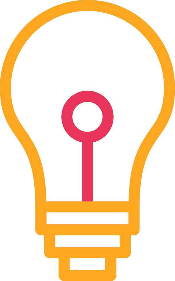 Bulb Two Color Desgin vector