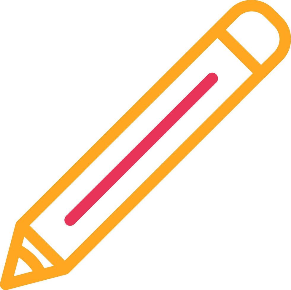 Pencile red and yellow design vector