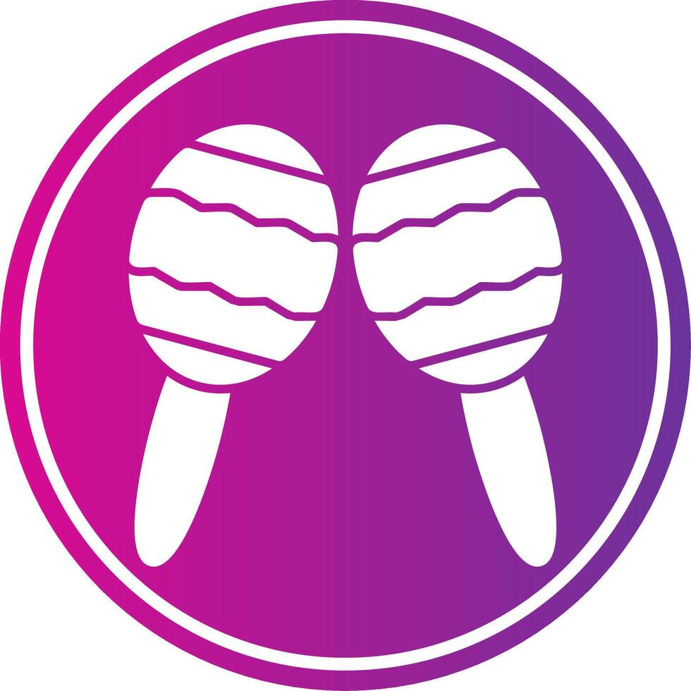 Maracas Gradient Circle vector