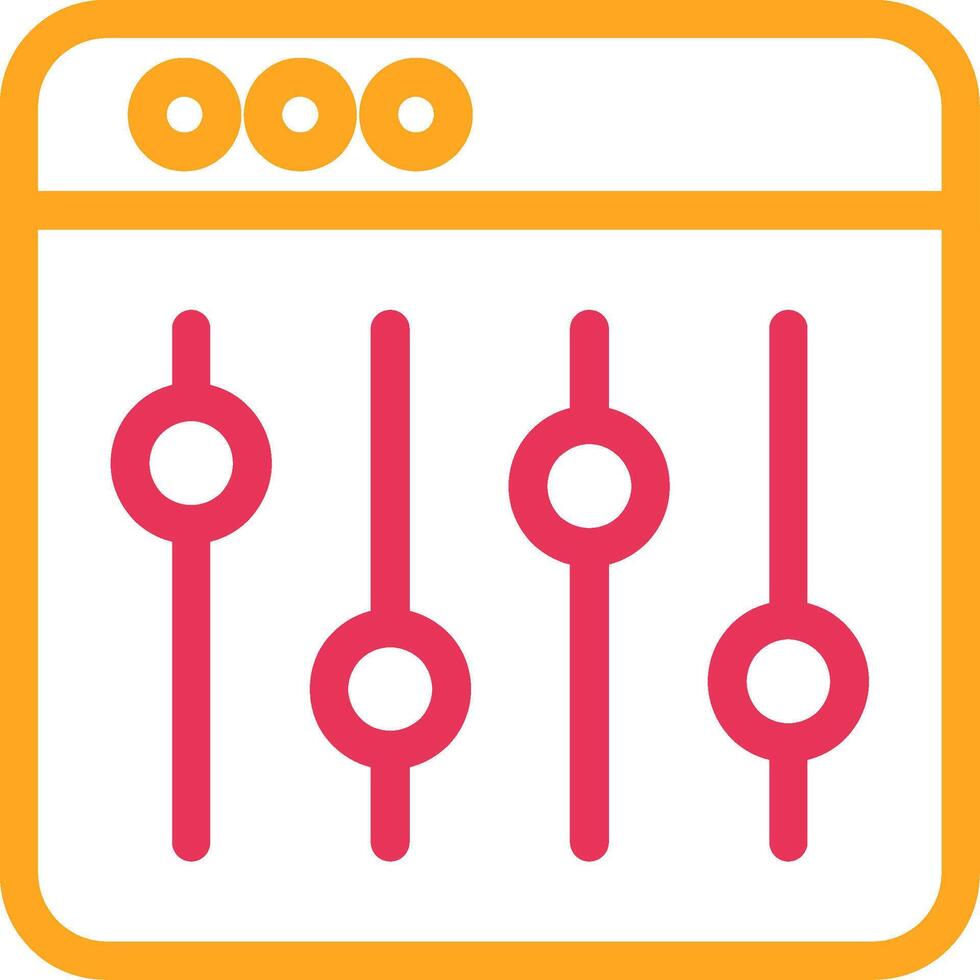 Equalizer Icon Design vector