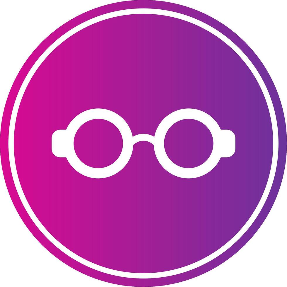 Glasses Circle Gradient vector