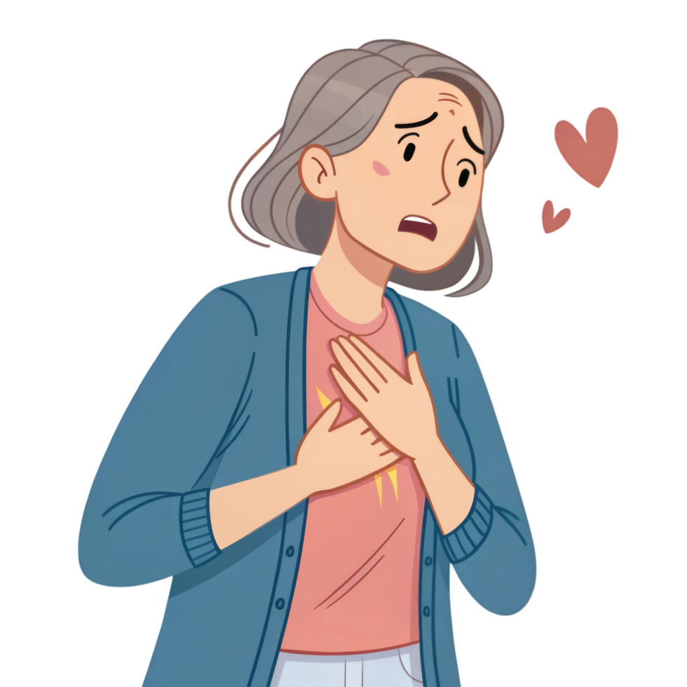 Cardiac Alert Cartoon Isolated png