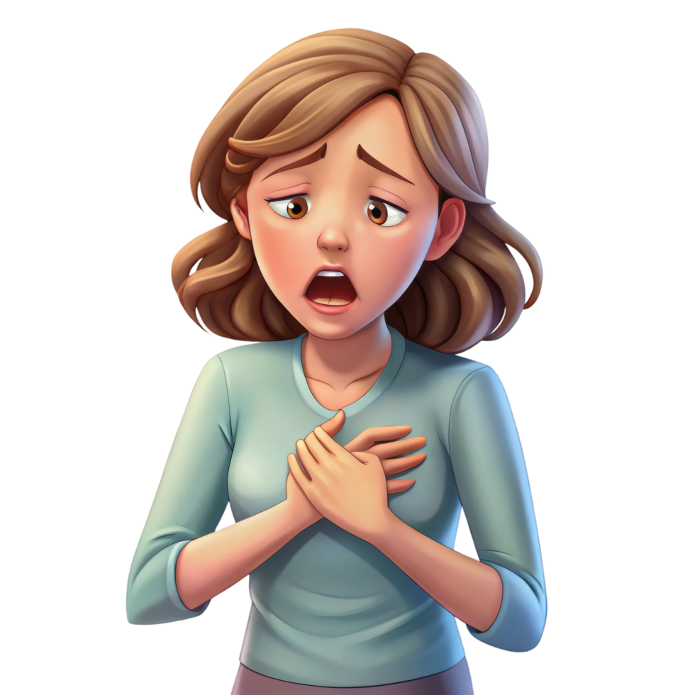 Emotion of Worry Clipart png