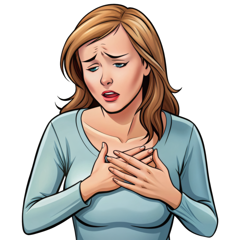 Unwell Female Health Graphic png