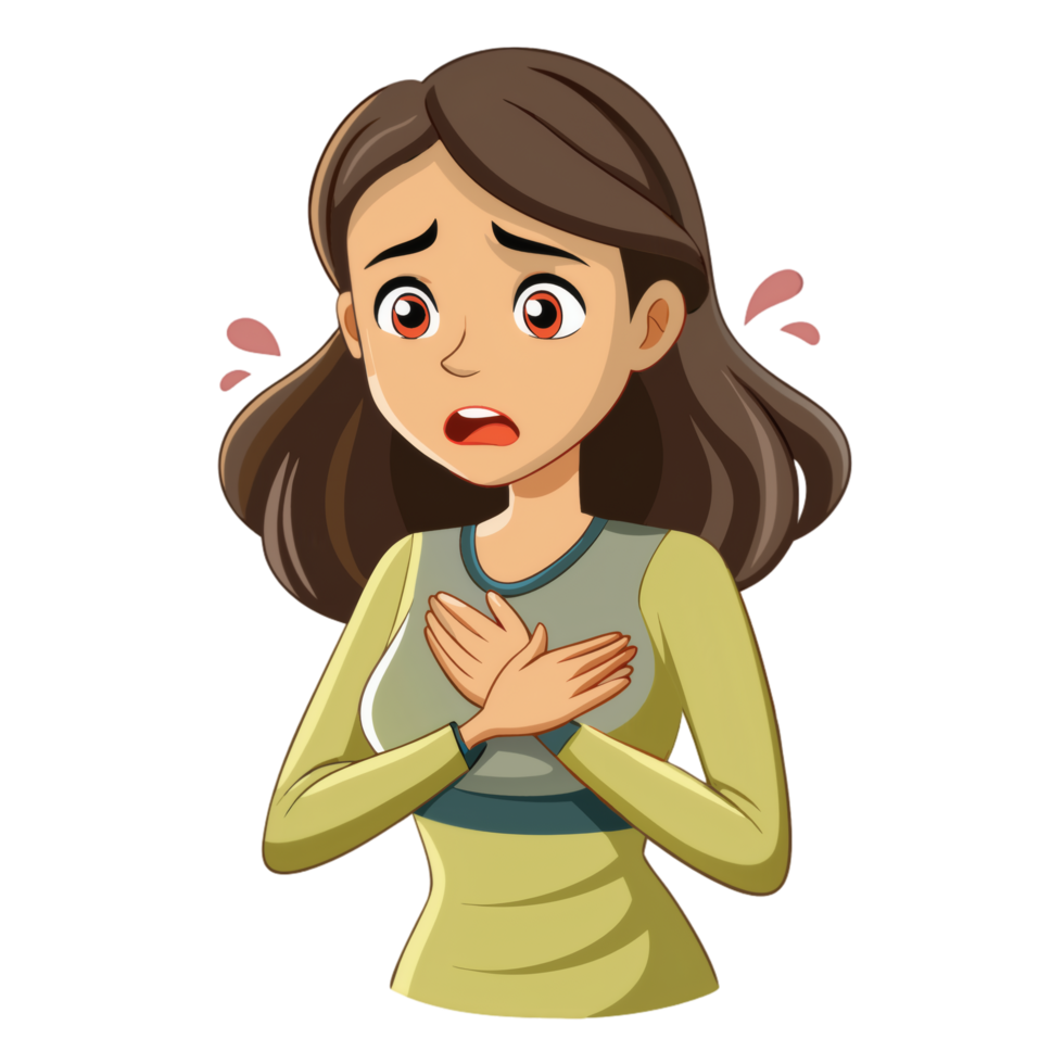 Cardiovascular Issue Cartoon Woman png