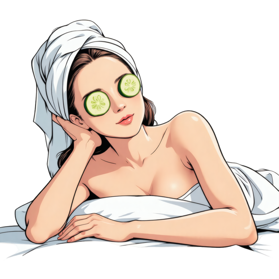 Facial Beauty Treatment Cartoon png