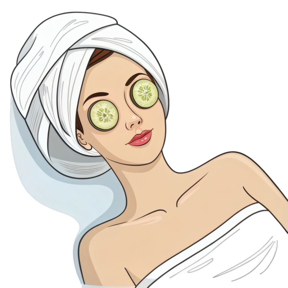 Beauty Rest Woman Illustration png