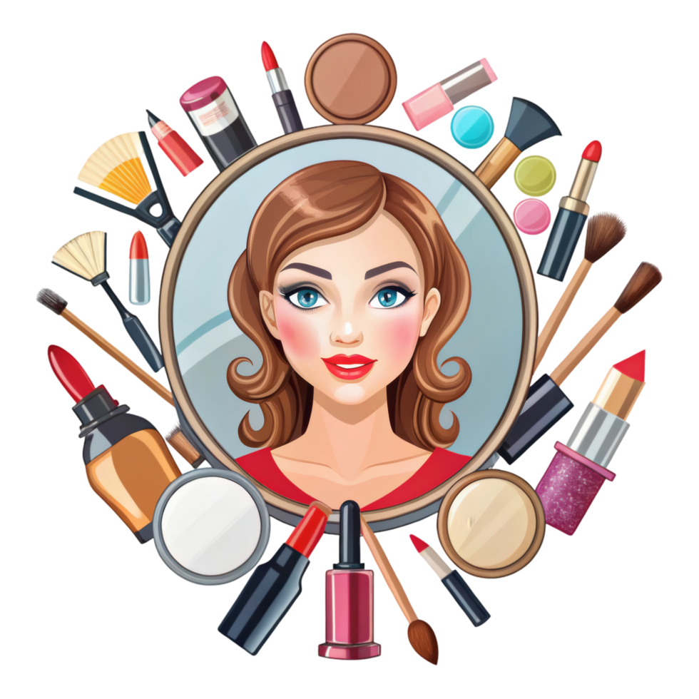 Pretty Girl in Beauty Concept Art png