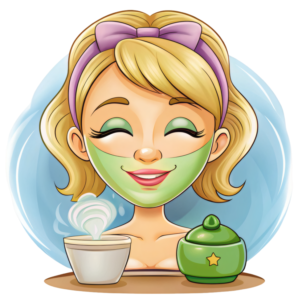 Self Care Facial Therapy Art png