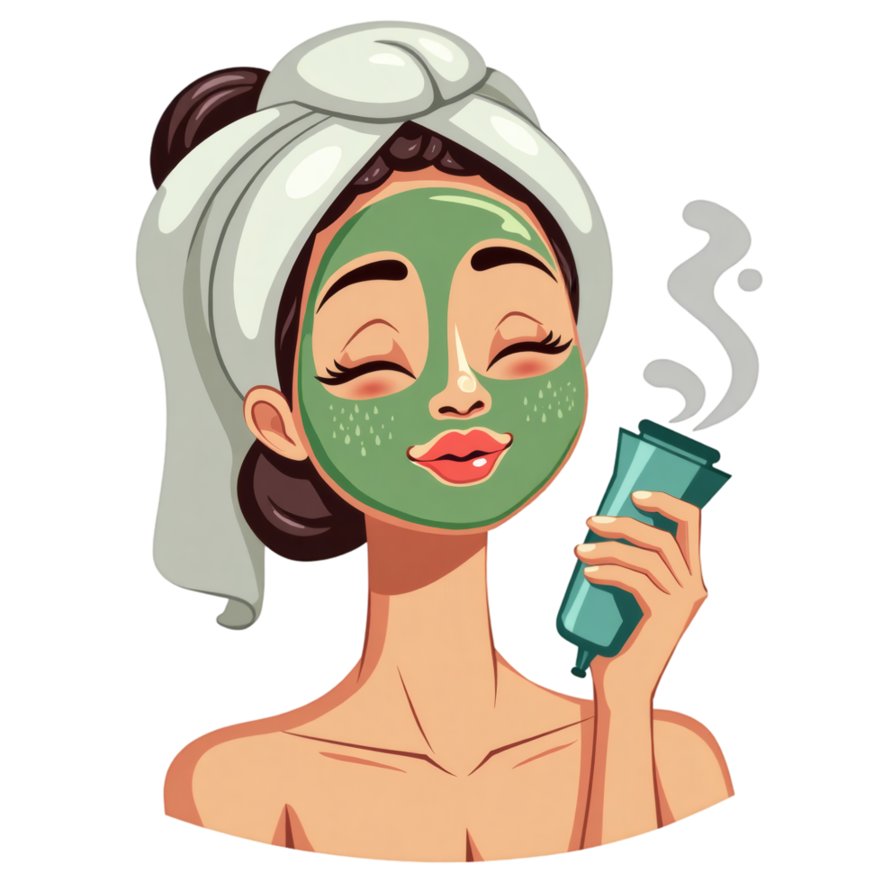 Facial Clay Treatment With Steam png