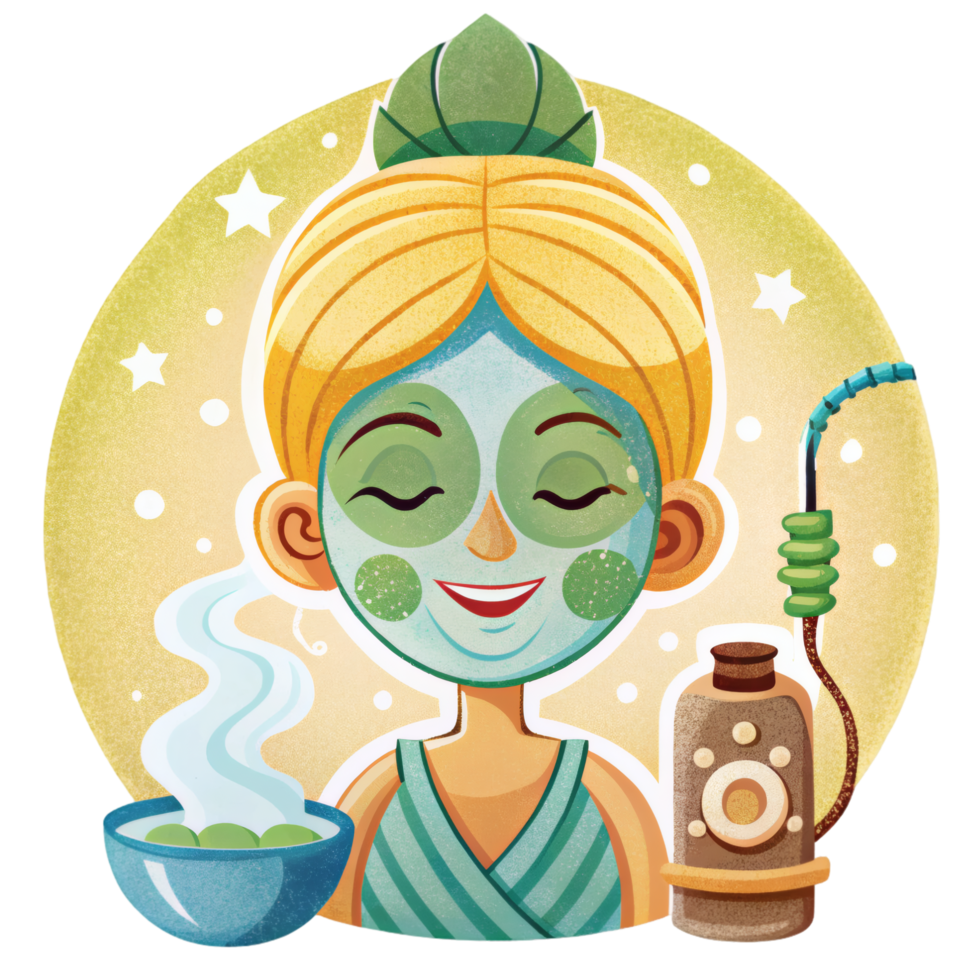 Relaxation and Skin Treatment Concept png