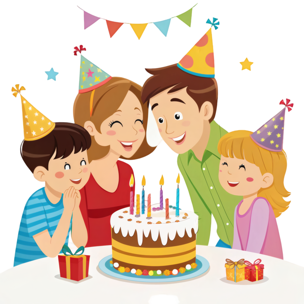 Celebration Time With Birthday Cake png