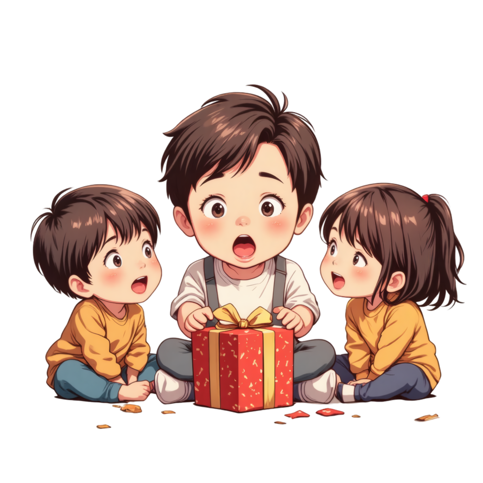 Birthday Surprise With Gift In Hands png