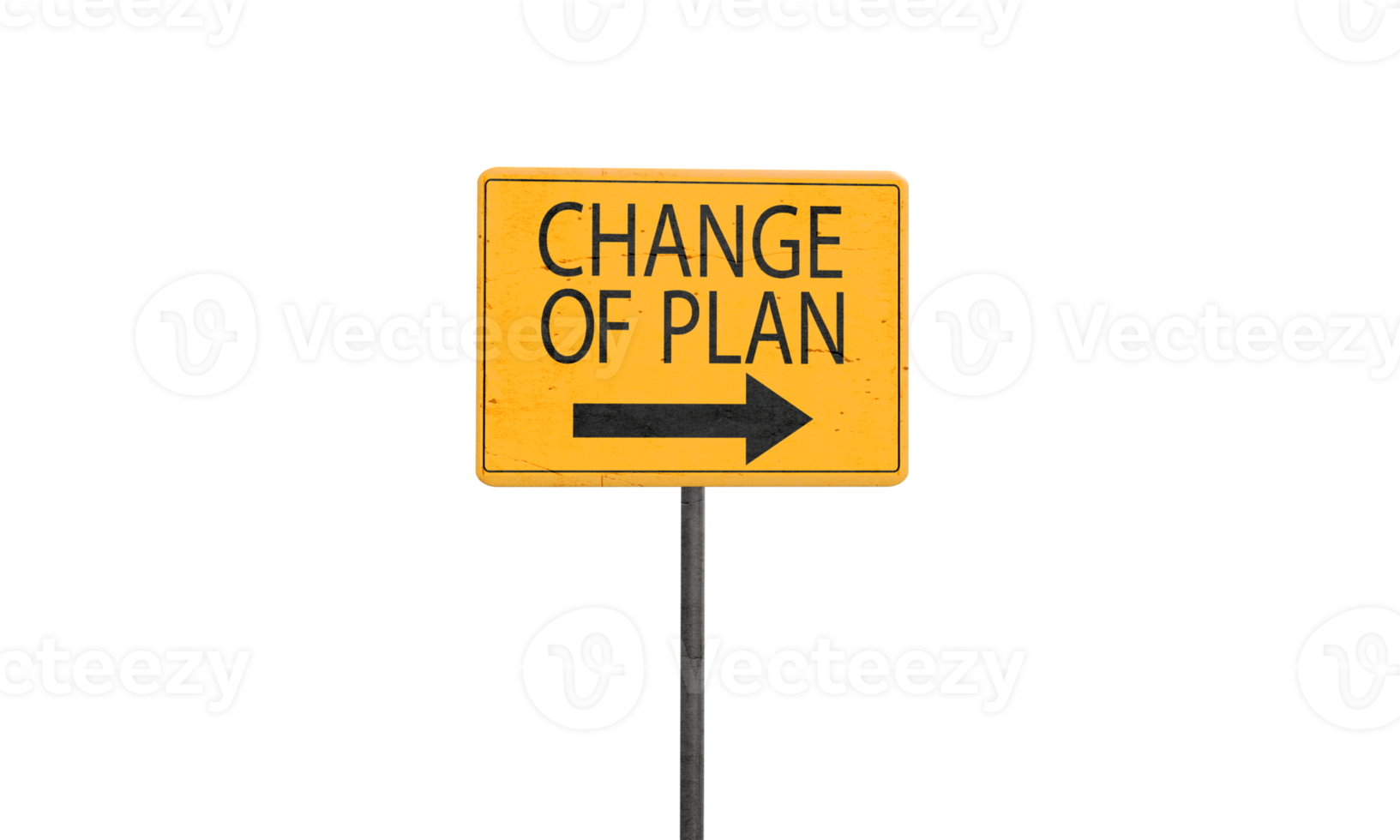 Change of planning sign symbol orange yellow color black color font text change of plan success strategy business future arrow direction goal challenge motivation object change of plan opportunity png