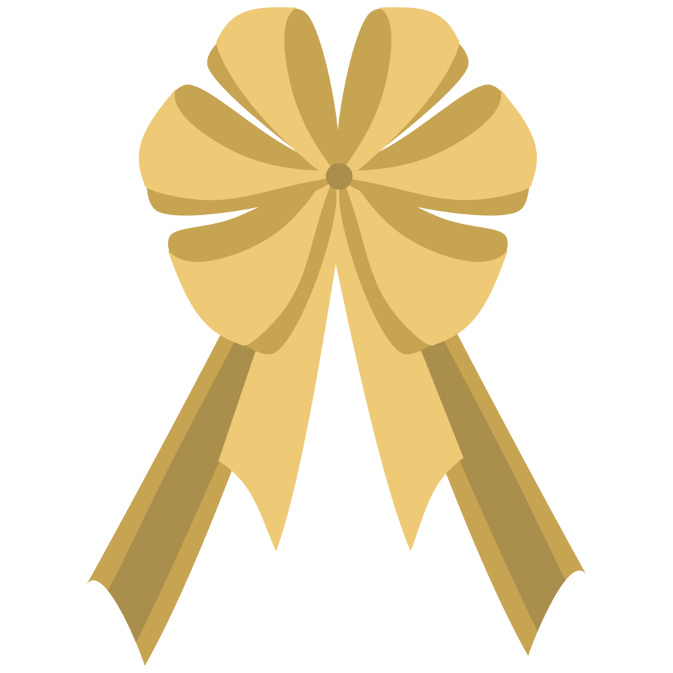yellow gold bow png