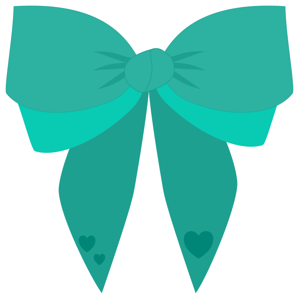 cute green bow png