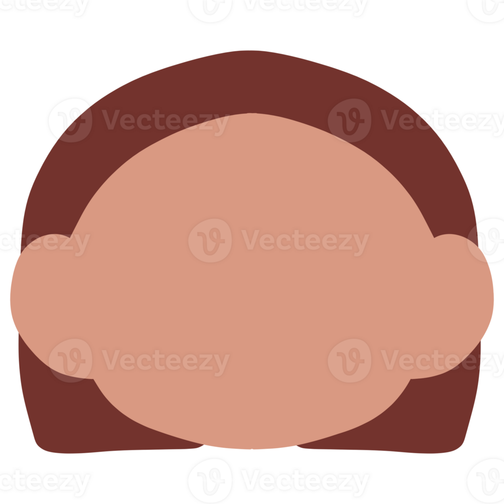 woman head in a flat style png