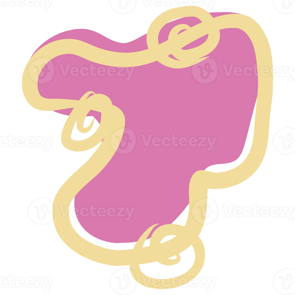 a pink and yellow heart with a snake on it png