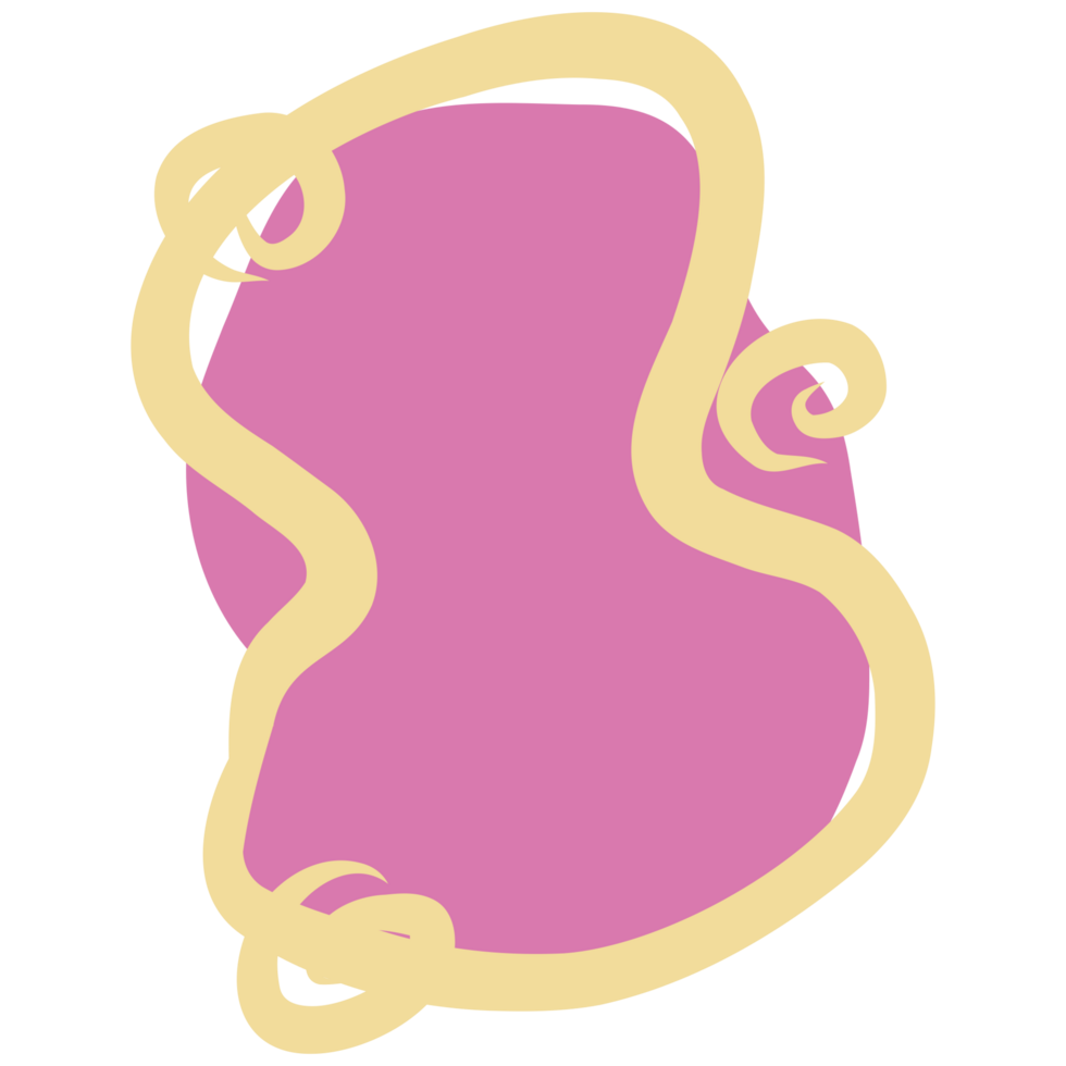 Swirls outline shape png