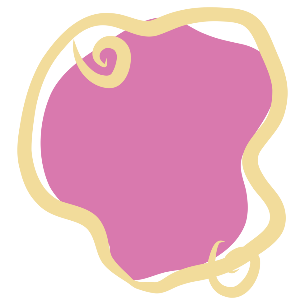 a pink and yellow swirl on a transparent background png