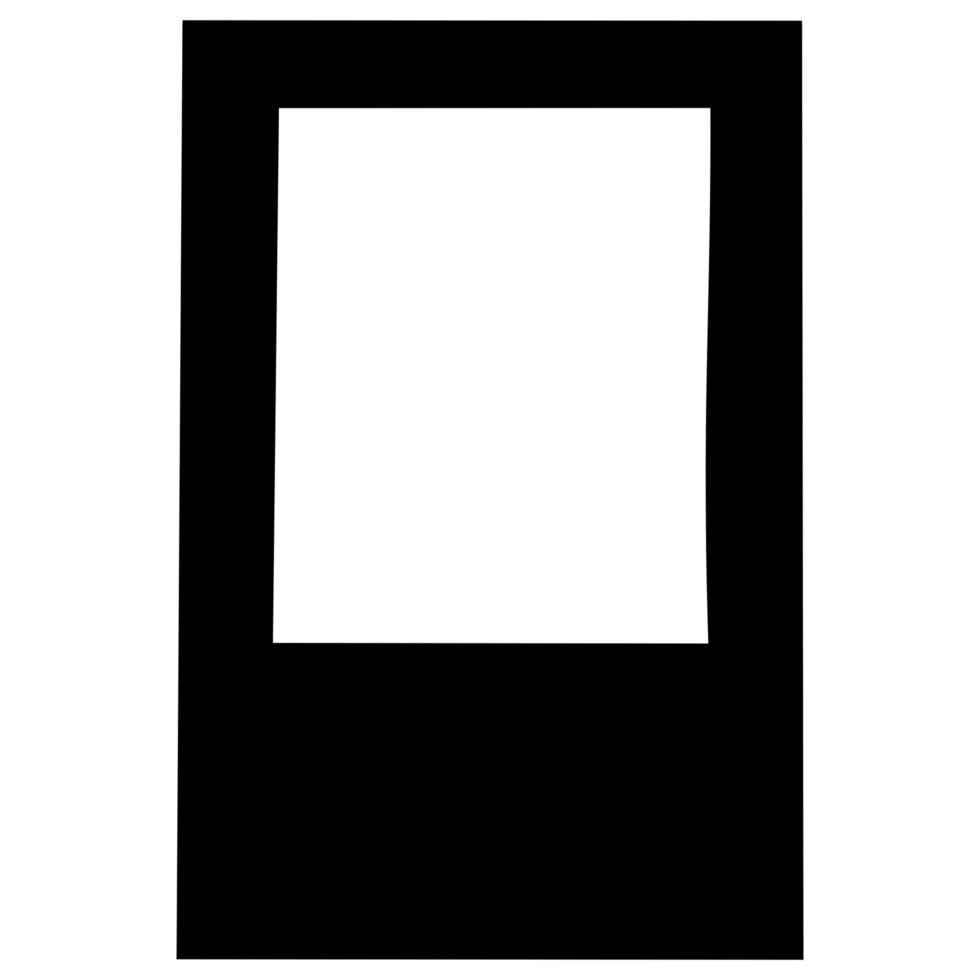 a black square frame on a transparent background png