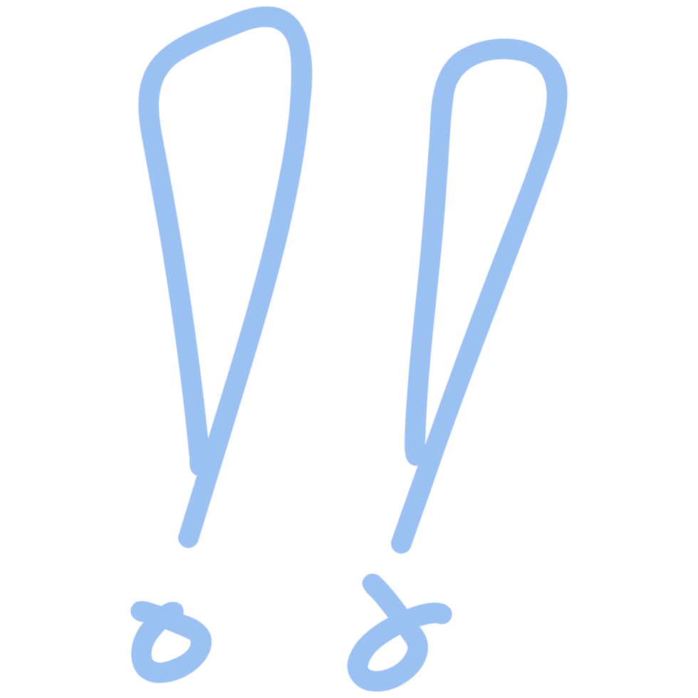 two blue lines drawn on a transparent background png