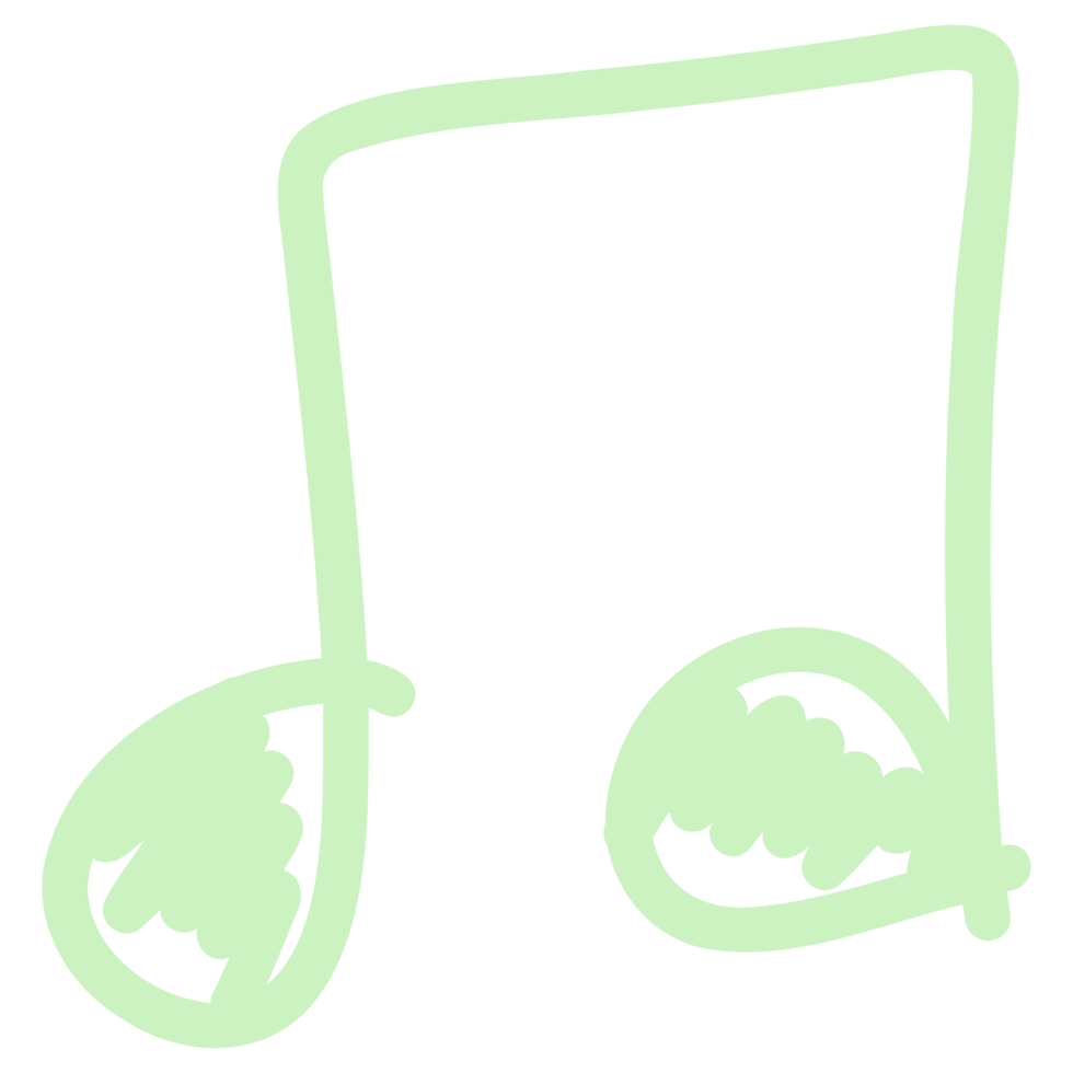 music note clipart green png