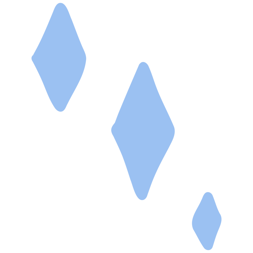 blue diamond shapes on transparent background png