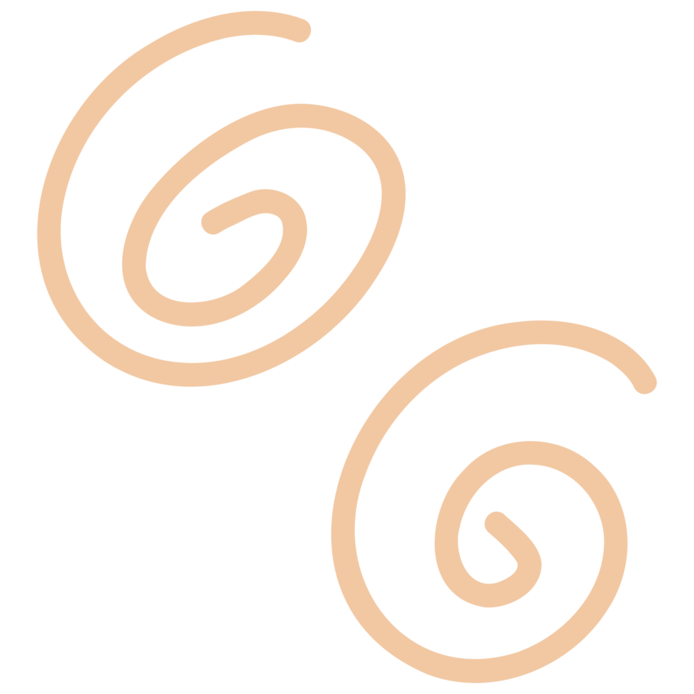two spiral shapes on a transparent background png