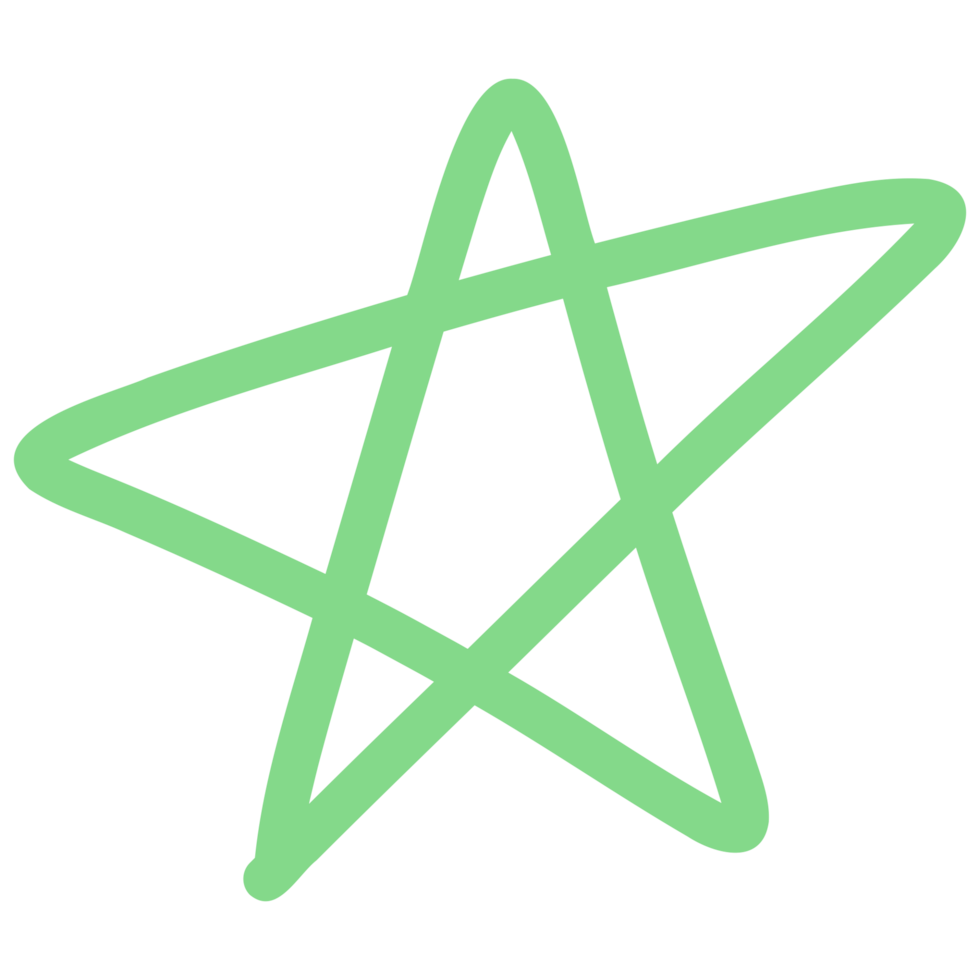 a green star icon on a transparent background png