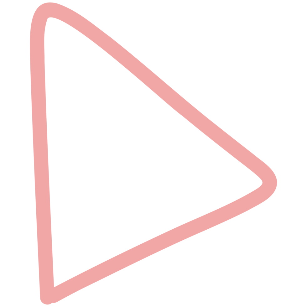 a pink triangle with a line through it png