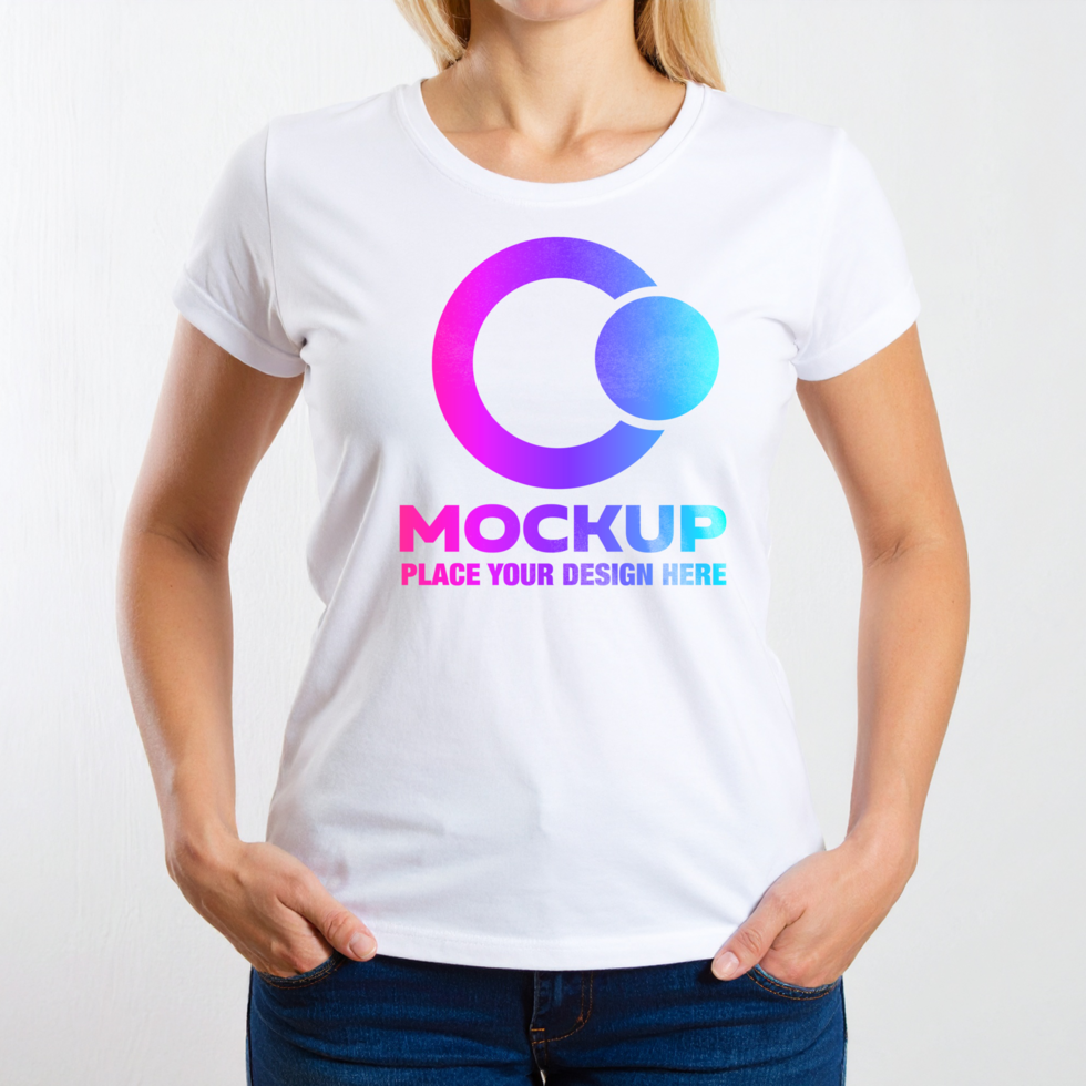 White TShirt Mockup A Versatile Design Template psd