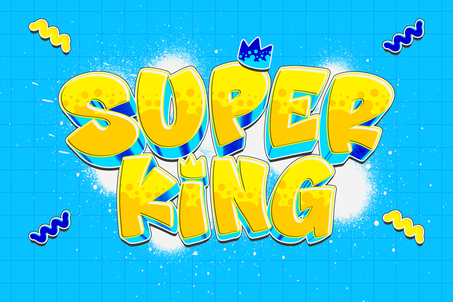 3D Graffiti Text Effect psd