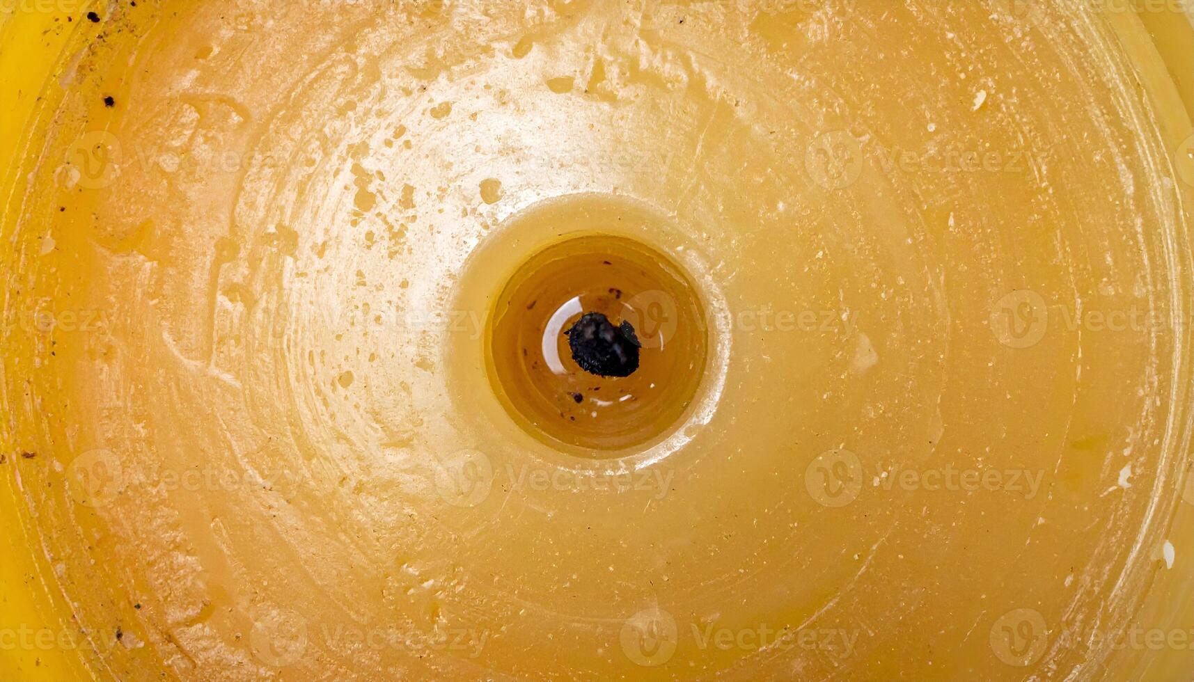 top view of candle surface before lit, circular wax texture with centered wick, soft matte finish for wellness, spa, and minimal lifestyle design photo