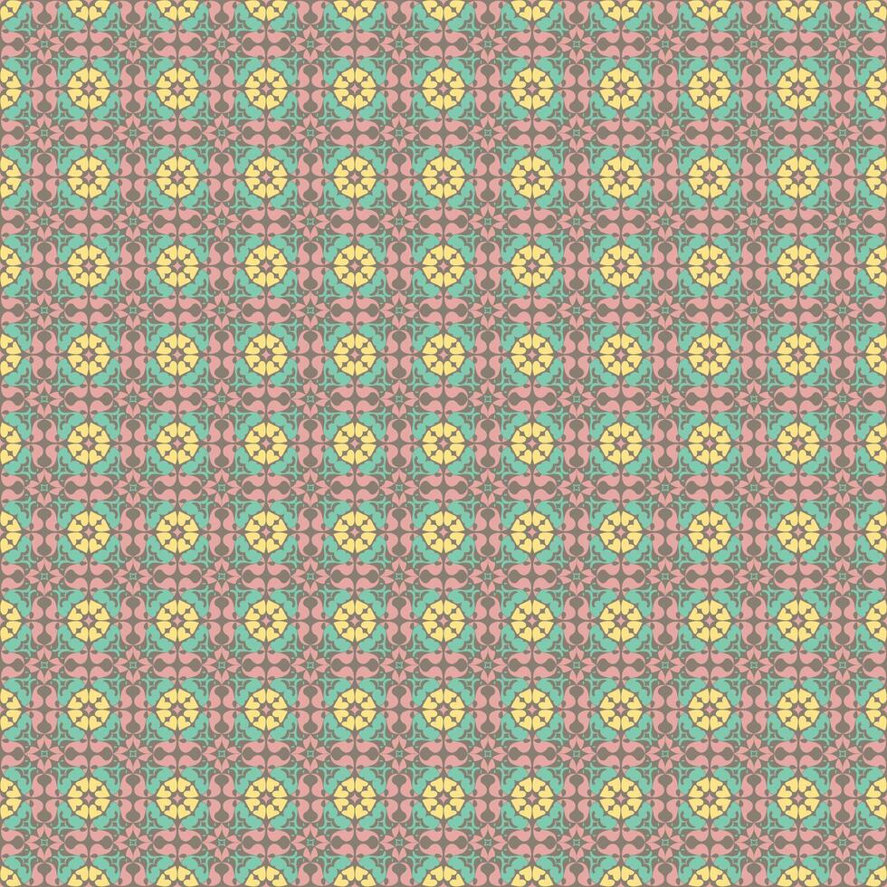A colorful pattern with a square design vector