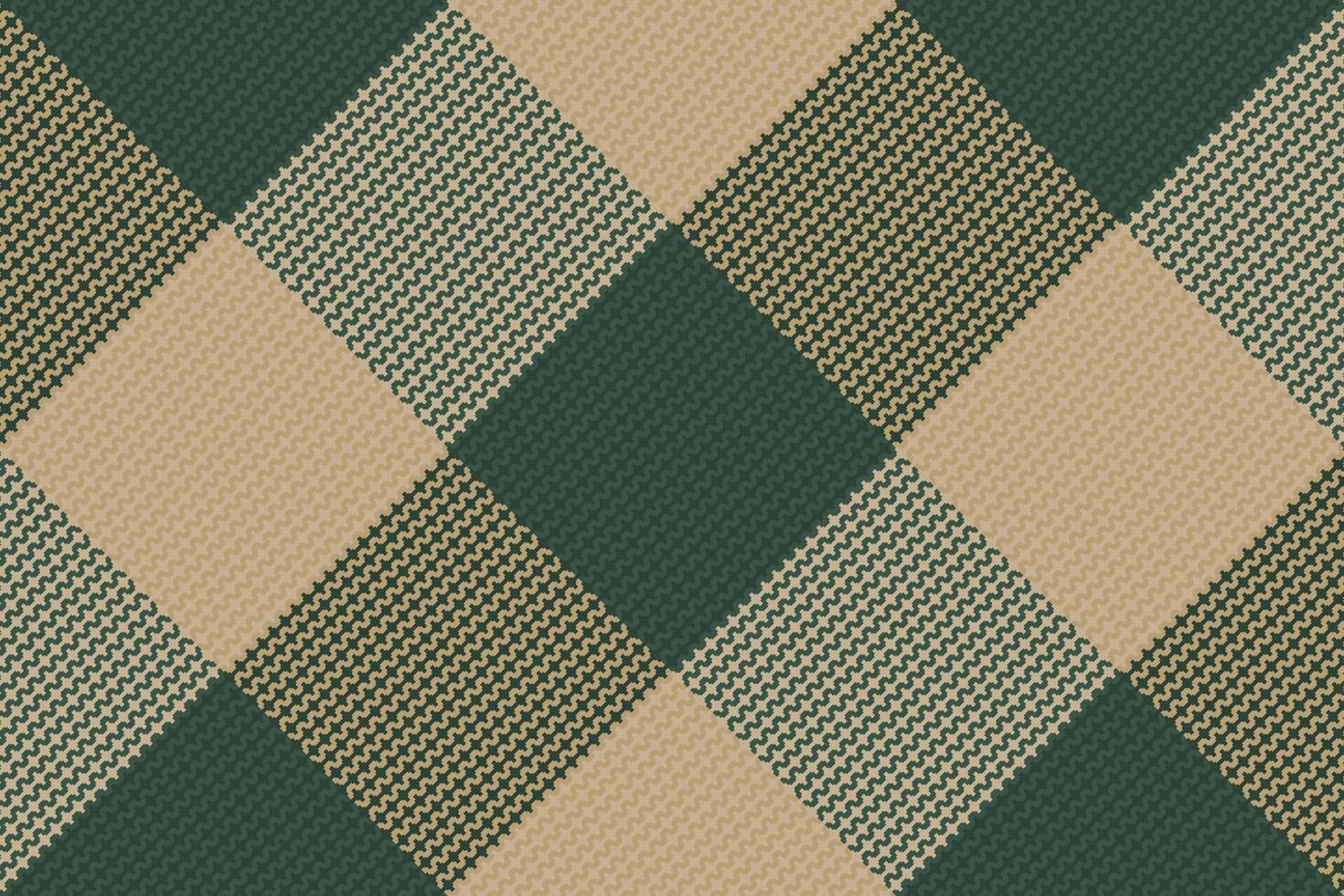 A green and tan checkered pattern vector