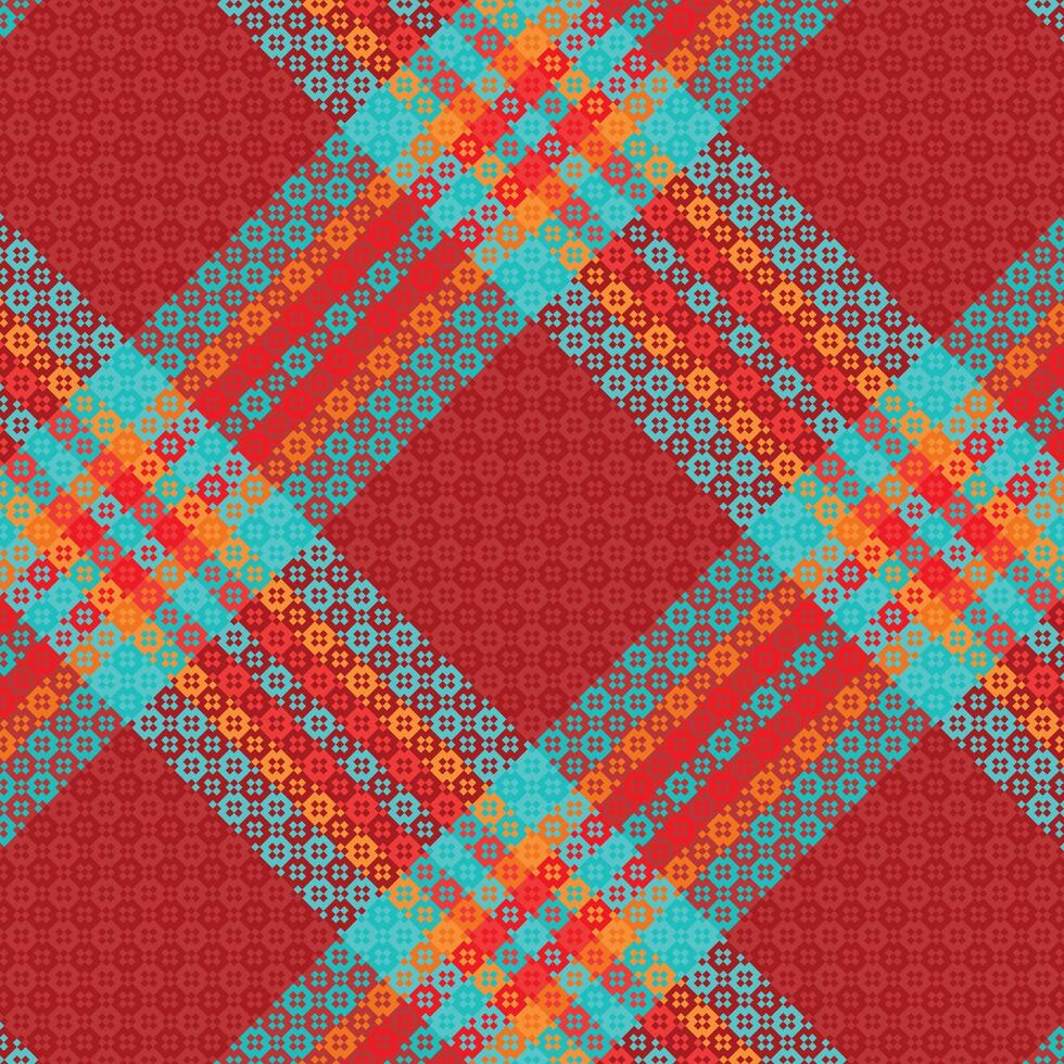 A red and blue plaid pattern with a diagonal stripe vector