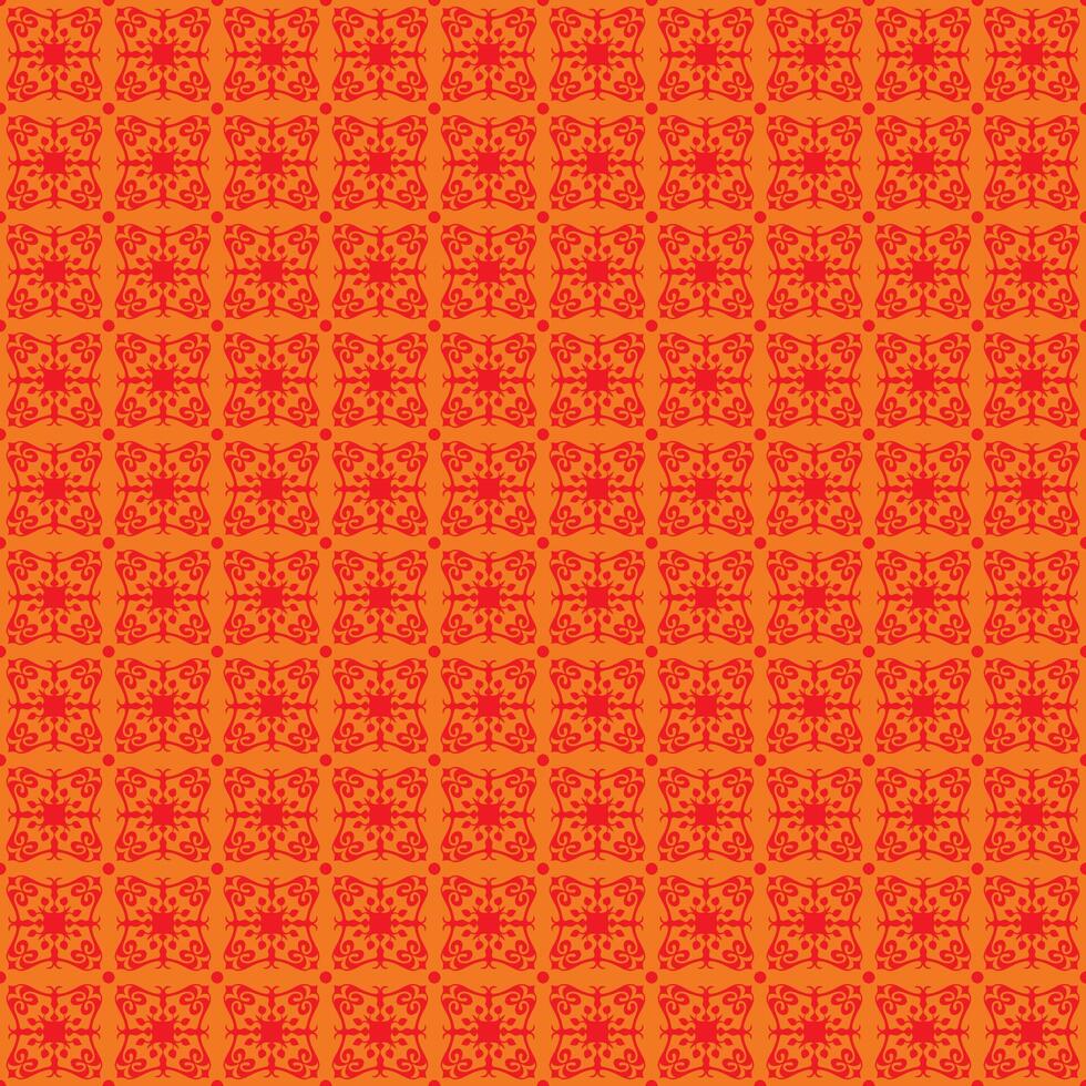 A red and orange pattern background vector