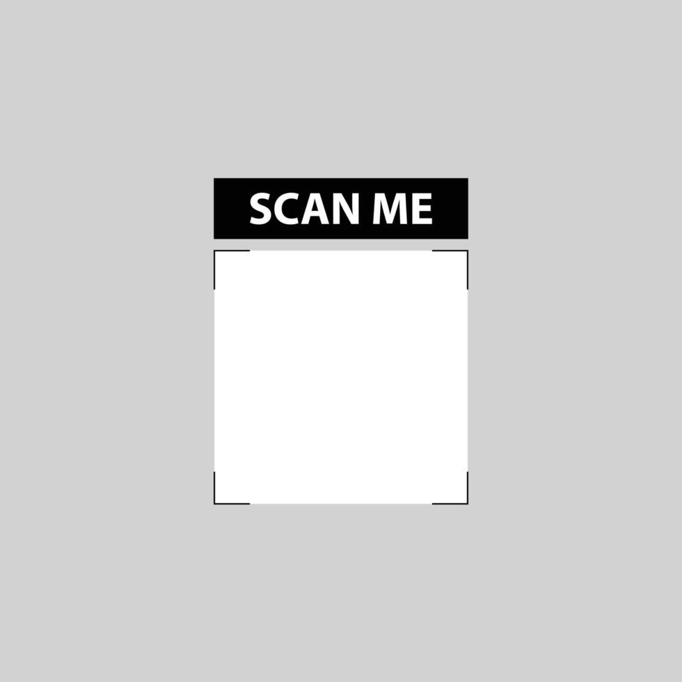 Square Minimalist QR Code vector