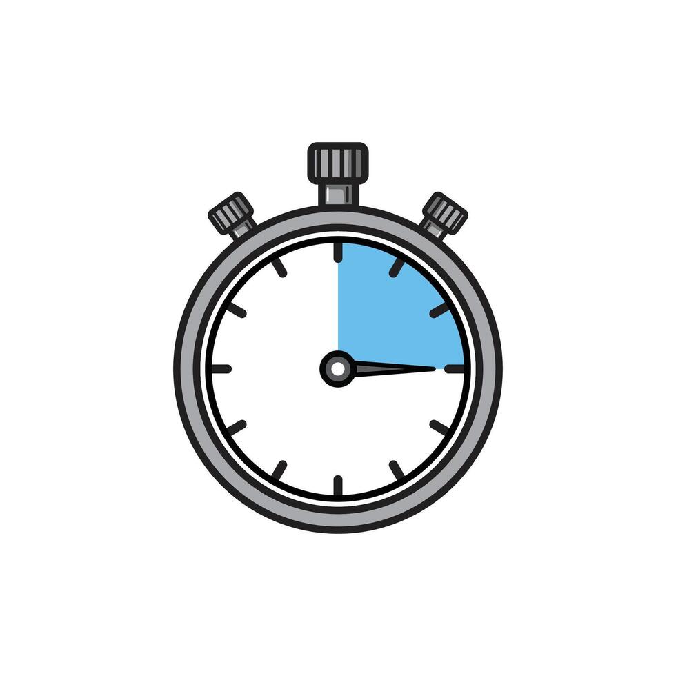 15 Minute Stopwatch Timer vector