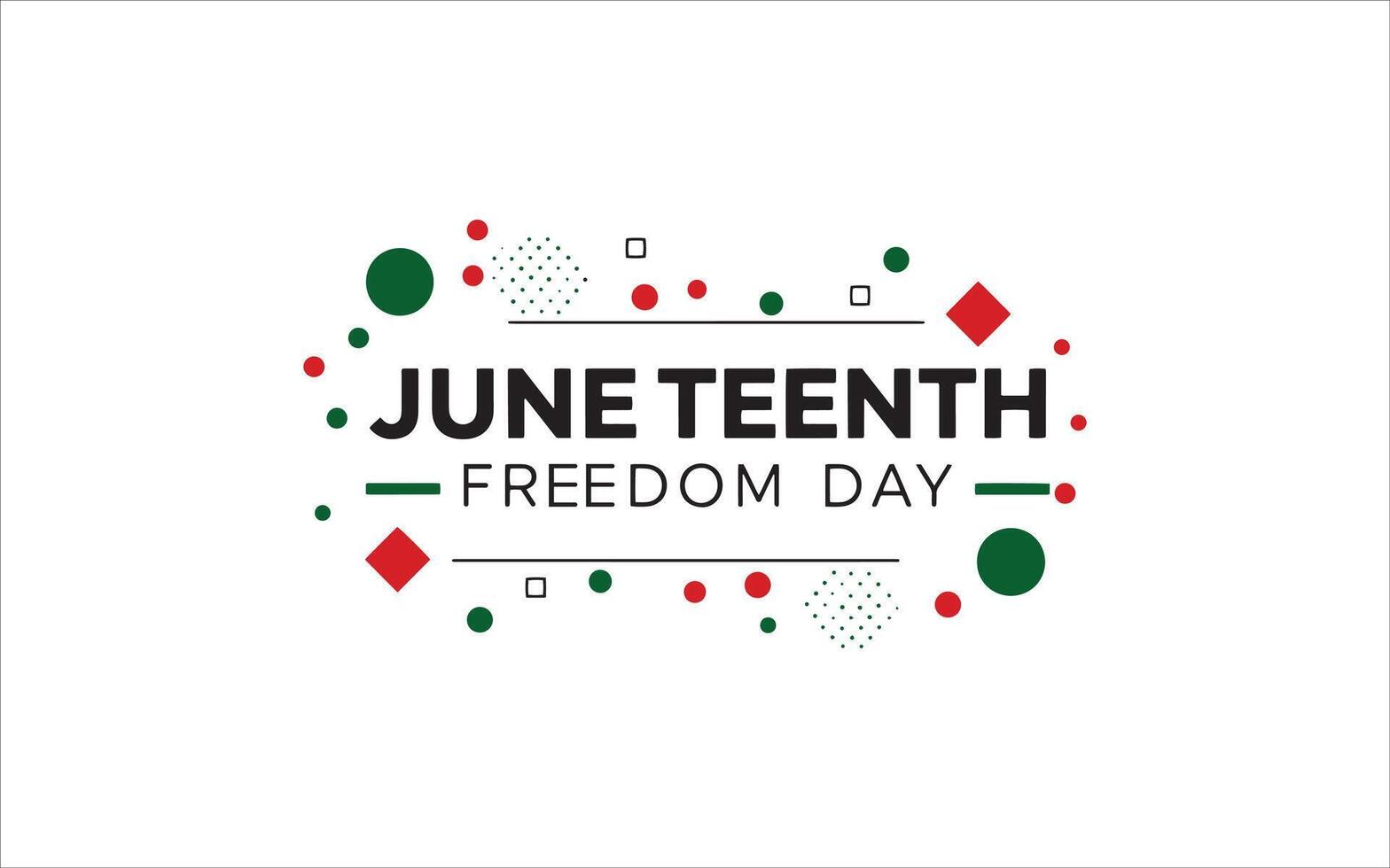 Juneteenth Freedom Day Geometric Pattern vector