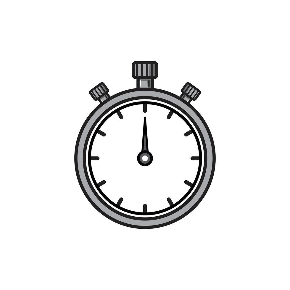 0 Minute Stopwatch Timer vector