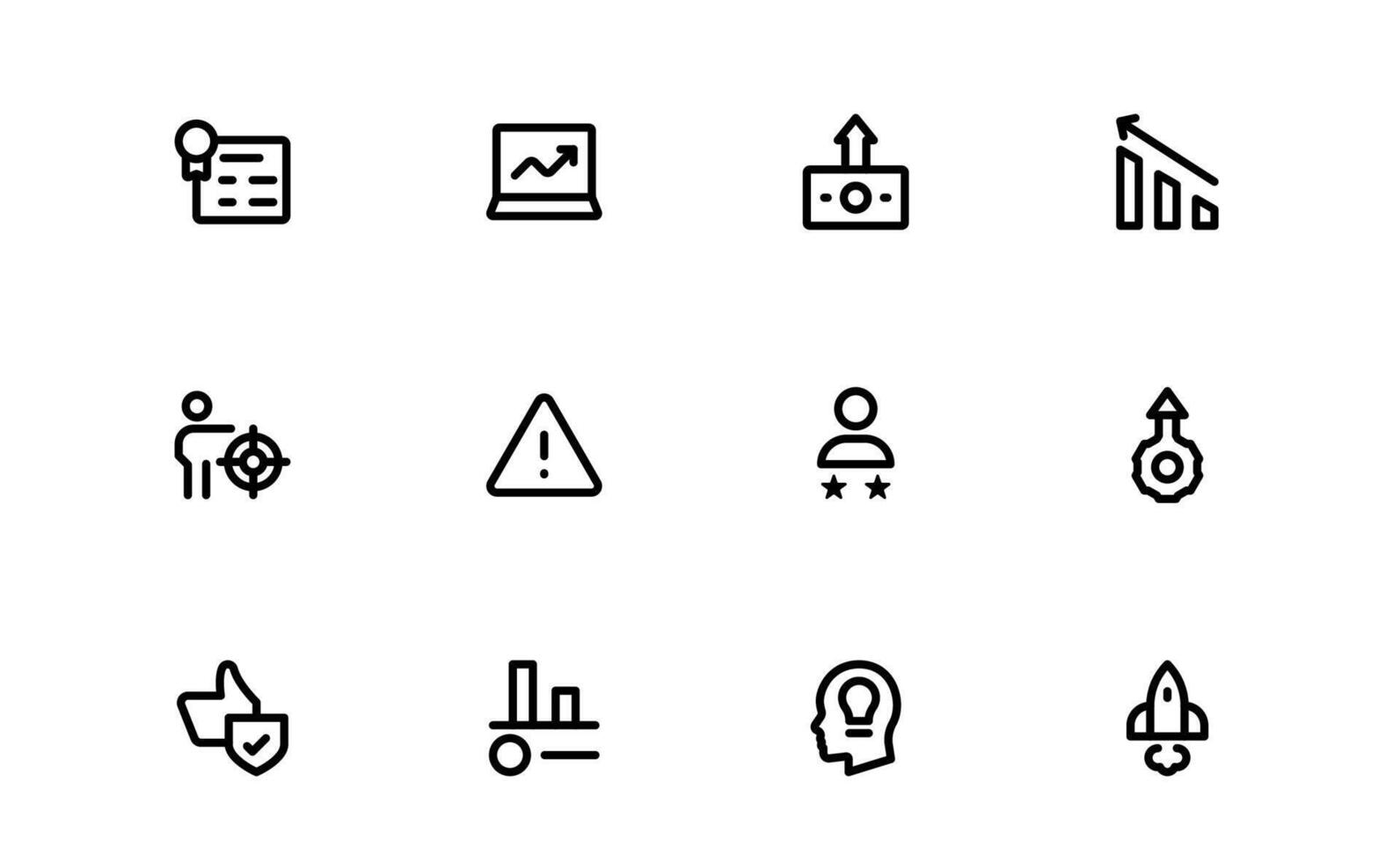 Success and Growth Icon bundle Collection. Premium Icons for Personal Development, Growth, and Goal Achievement vector