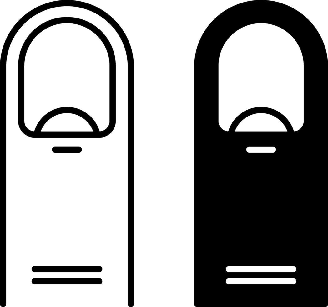 Finger Icons. Black and White Illustration. Fingers on Hand, Human Upper Limbs. Human Body Part. Concept Anatomy vector