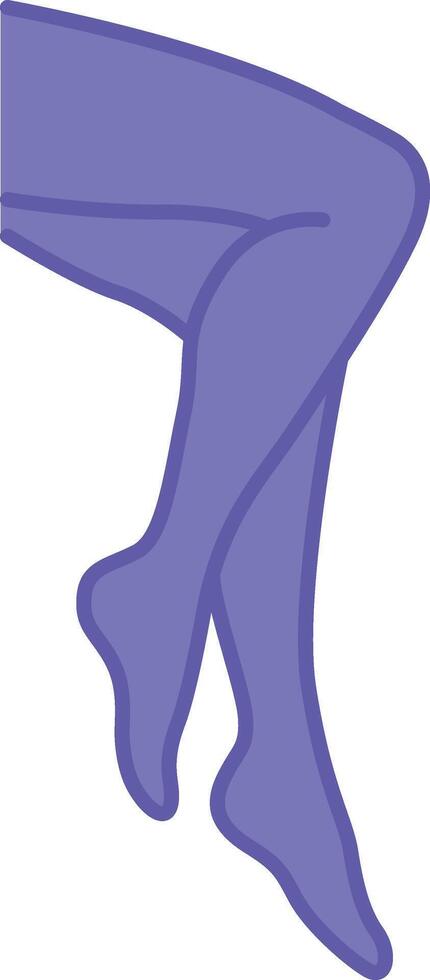 Colored Leg Icons. Illustration. Human Lower Limbs, Toes, Foot. Human Body Part. Concept Anatomy vector