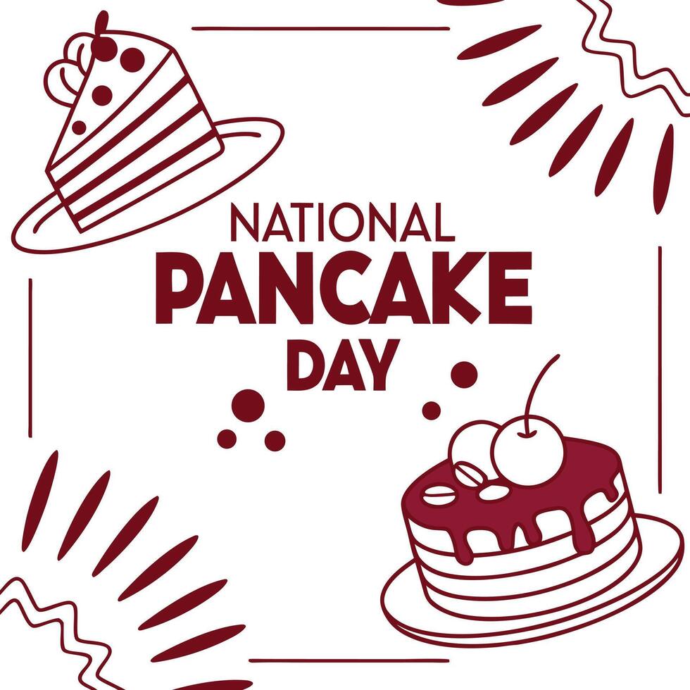 Celebrate National Pancake Day Delicious Recipes and Fun Facts vector