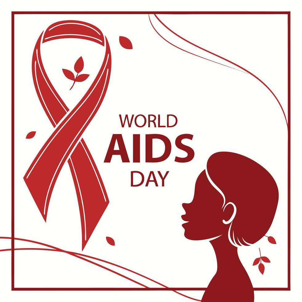 World AIDS Day Awareness, Prevention, and Support vector