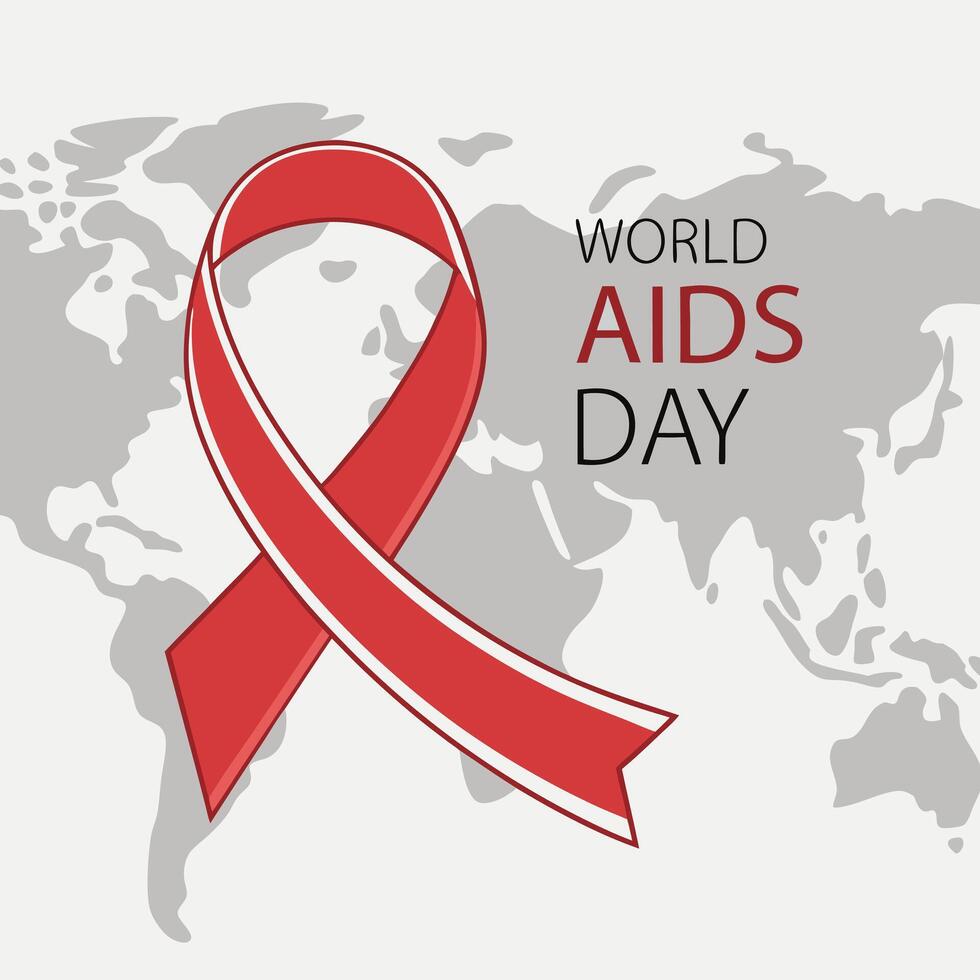 World AIDS Day Global Awareness and Support for HIV,AIDS. vector