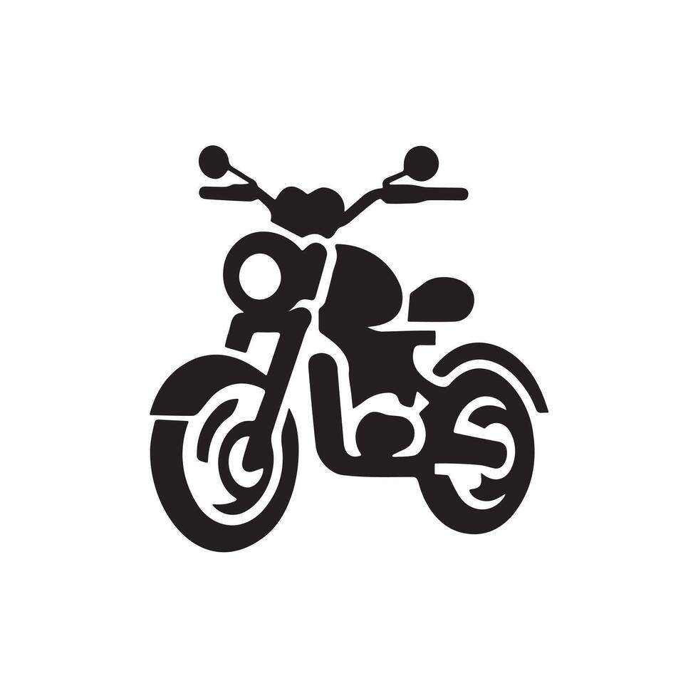 Modern Motor Bike for Apps, Maps and Infographics vector